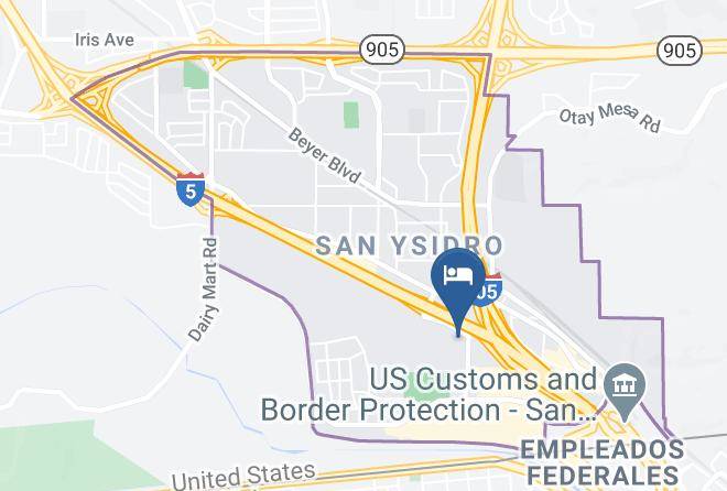 Motel 6 San Ysidro Ca San Diego Border Map