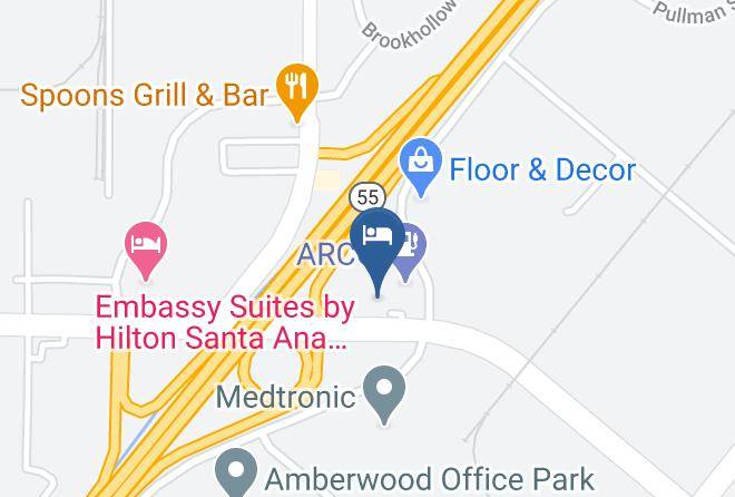 Orange - Motel 6 Santa Ana Ca Irvine Orange County Airport Maps