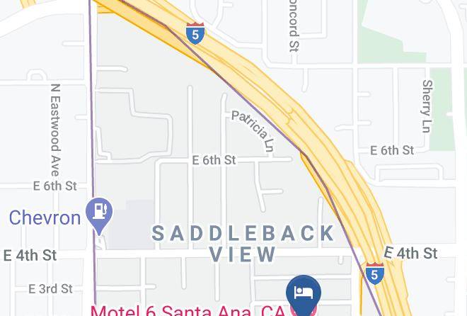 Motel 6 Santa Ana Ca Map