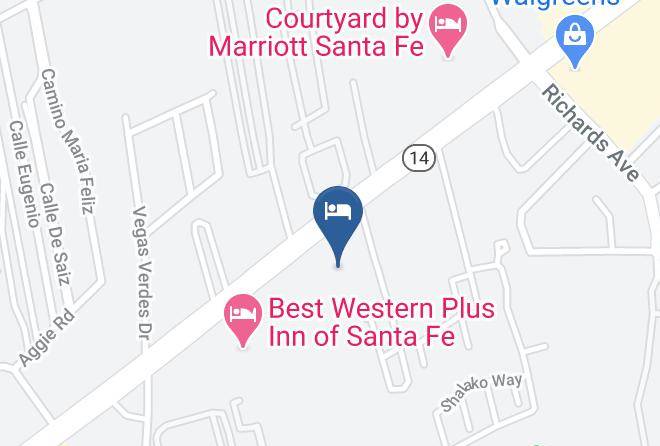 Motel 6 Santa Fe Nm Central Map