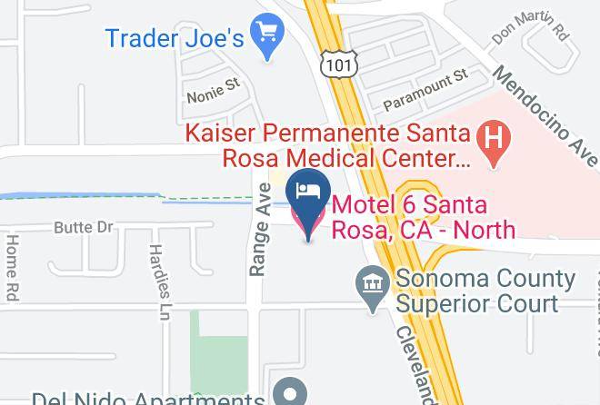 Sonoma - Motel 6 Santa Rosa Ca North Maps
