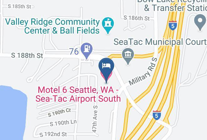 King - Motel 6 Seattle Wa Sea Tac Airport South Maps