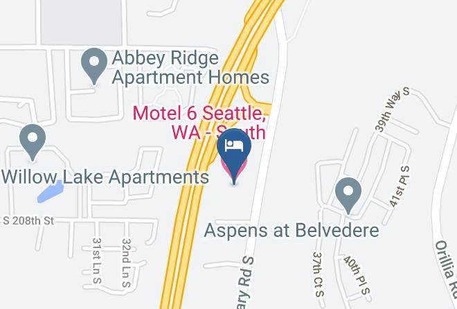 Motel 6 Seattle Wa South Map
