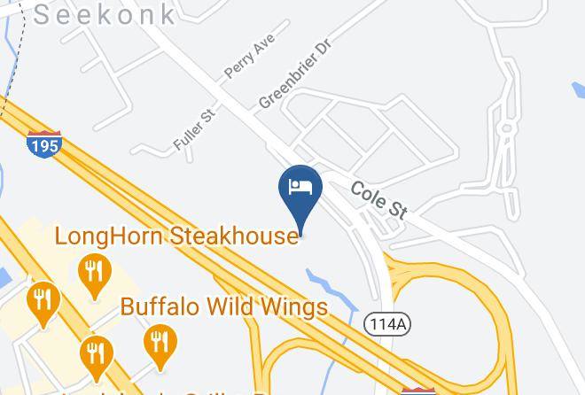 Motel 6 Seekonk Ma Providence East Map