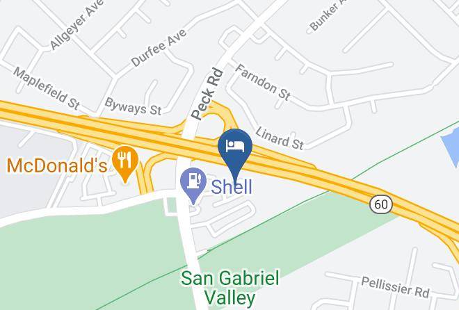 Los Angeles - Motel 6 South El Monte Los Angeles Maps