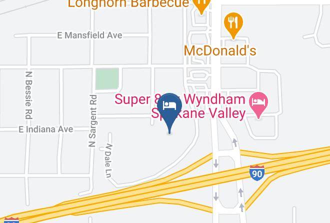 Spokane - Motel 6 Spokane Wa East Maps