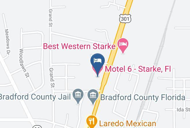Bradford - Motel 6 Starke Fl Maps