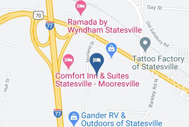 Iredell - Motel 6 Statesville Nc Maps