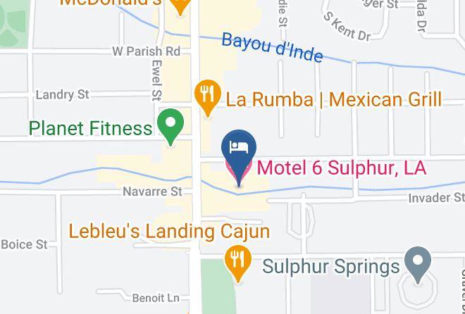 Motel 6 Sulphur La Map