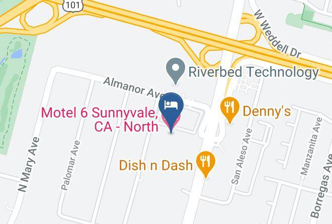Santa Clara - Motel 6 Sunnyvale Ca North Maps
