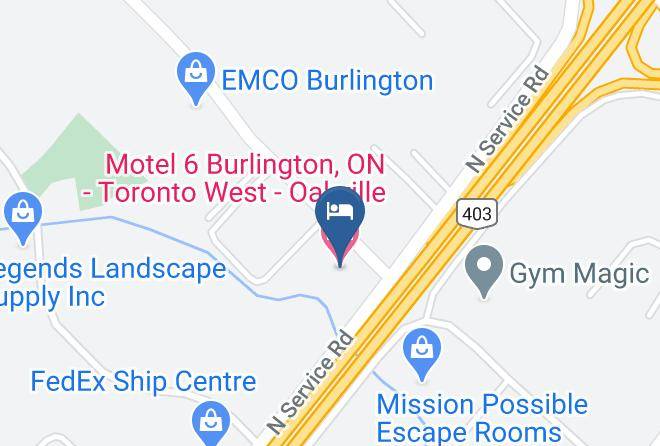 Halton - Motel 6 Burlington On Toronto West Oakville Maps