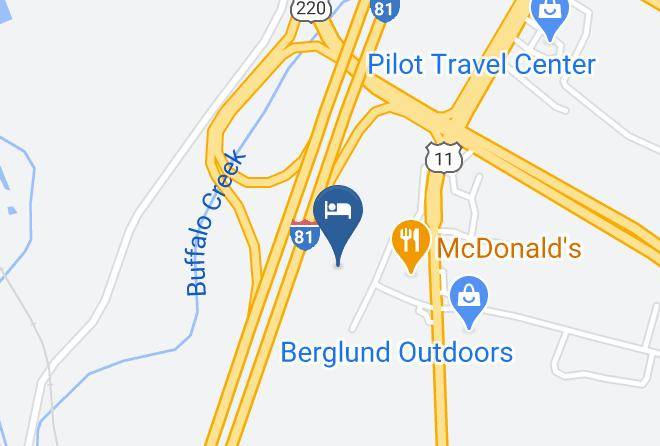 Botetourt - Motel 6 Troutville Va Maps