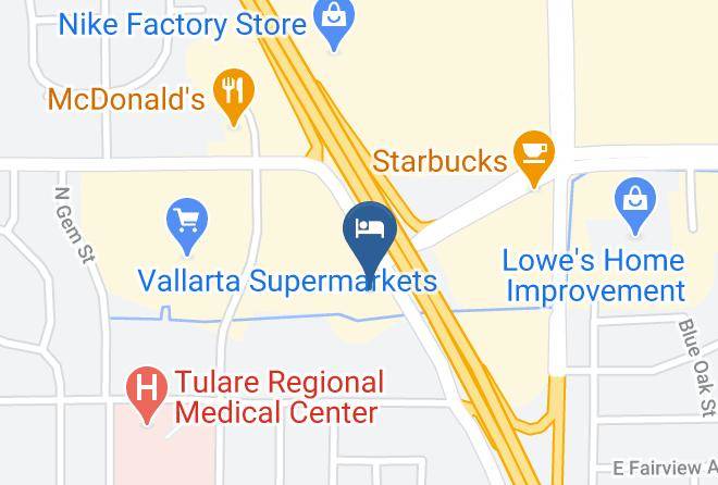 Tulare - Motel 6 Tulare Ca Maps