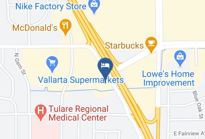 Tulare - Motel 6 Tulare Maps