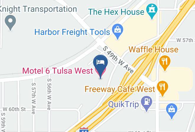 Tulsa - Motel 6 Tulsa West Maps