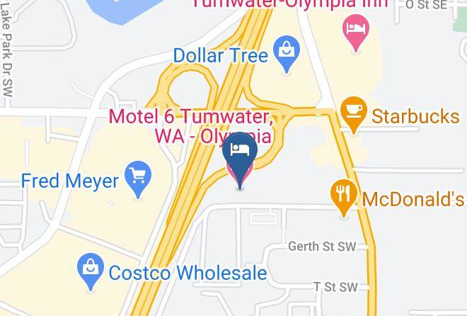 Thurston - Motel 6 Tumwater Wa Olympia Maps