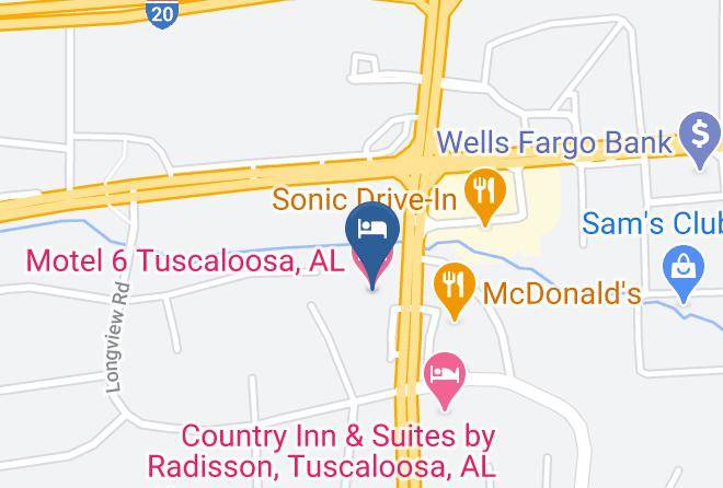 Tuscaloosa - Motel 6 Tuscaloosa Al Maps