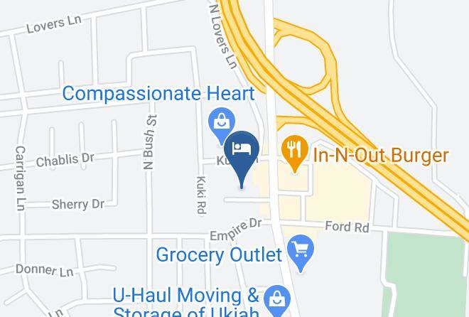 Mendocino - Motel 6 Ukiah Ca North Maps