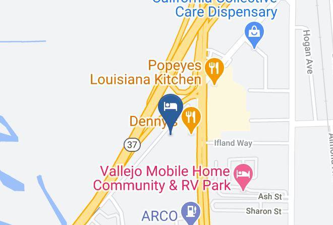 Solano - Motel 6 Vallejo Ca Six Flags West Maps