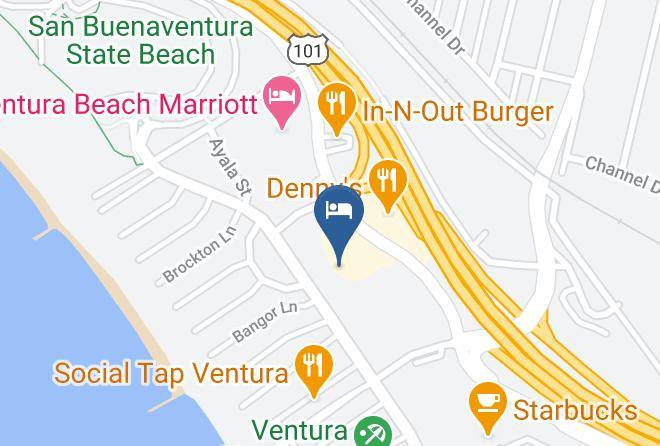 Ventura - Motel 6 Ventura Ca Beach Maps
