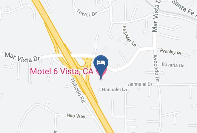 Motel 6 Vista Ca Map