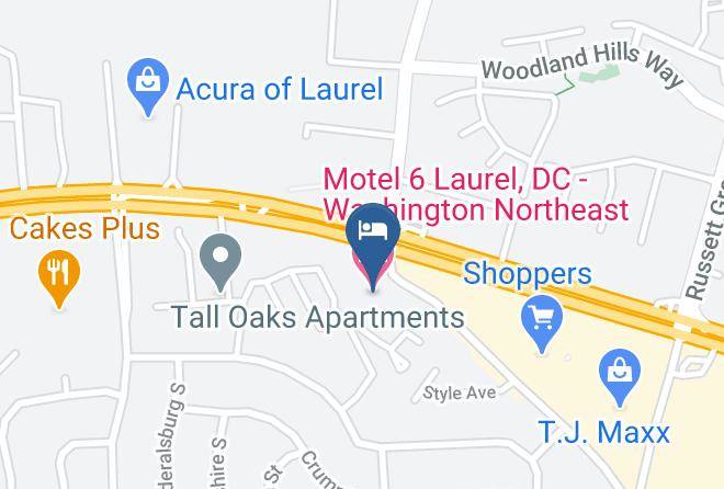 Anne Arundel - Motel 6 Laurel Dc Washington Northeast Maps