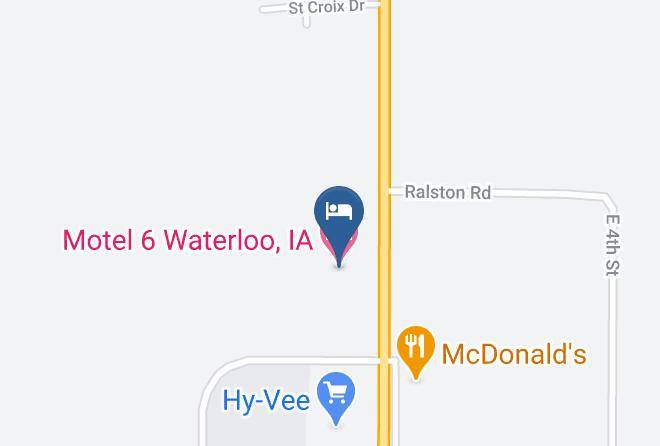 Black Hawk - Motel 6 Waterloo Ia Maps