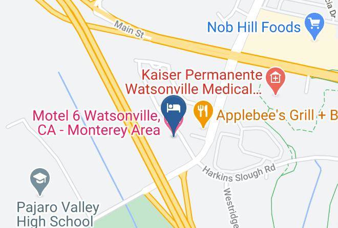 Santa Cruz - Motel 6 Watsonville Ca Monterey Area Maps
