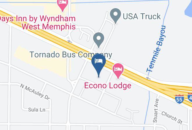 Crittenden - Motel 6 West Memphis Ar Maps