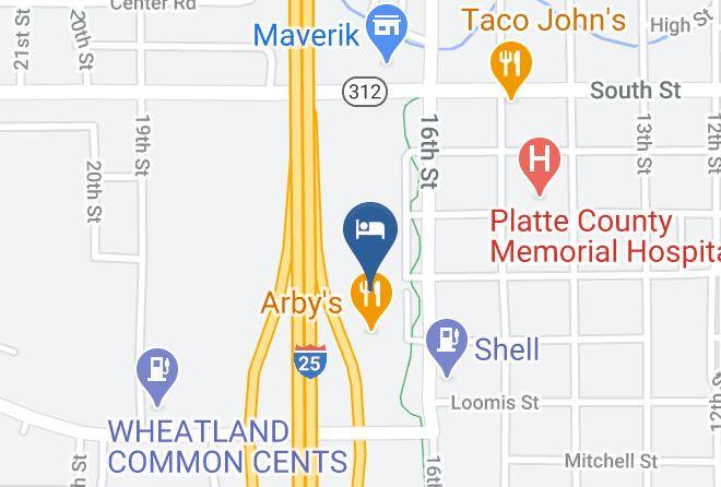 Platte - Motel 6 Wheatland Wy Maps