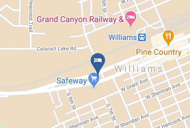Coconino - Motel 6 Williams Az East Grand Canyon Maps
