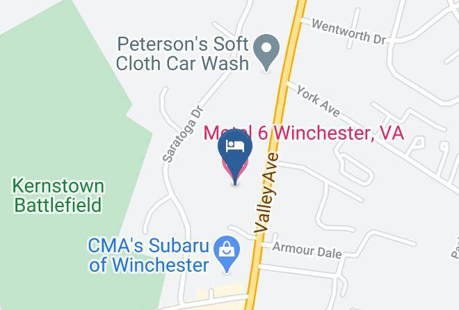 Winchester City - Motel 6 Winchester Va Maps