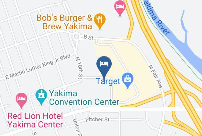 Yakima - Motel 6 Yakima Wa Downtown Maps