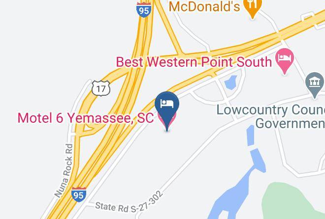 Jasper - Motel 6 Yemassee Sc Maps