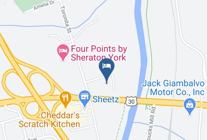 York - Motel 6 York Pa Maps