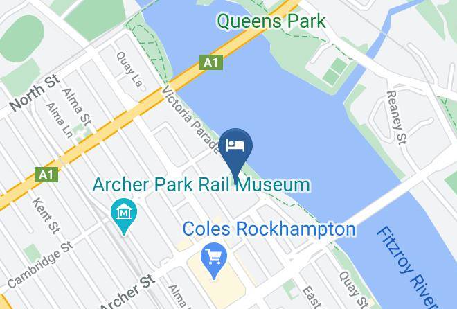 Rockhampton - Motel 98 Maps