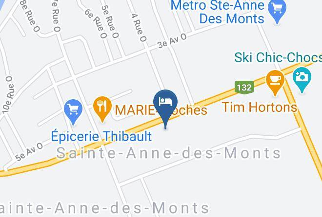 La Haute Gaspesie Regional County Municipality - Motel A La Brunante Inc Maps