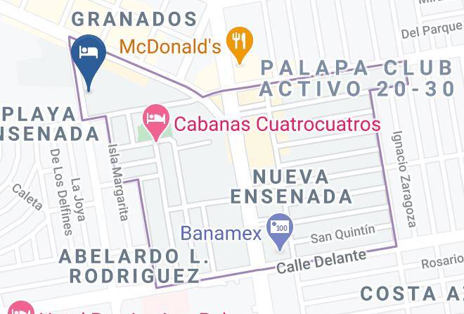 Ensenada - Motel Agora Maps