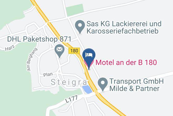 Saalekreis - Motel An Der B 180 Maps