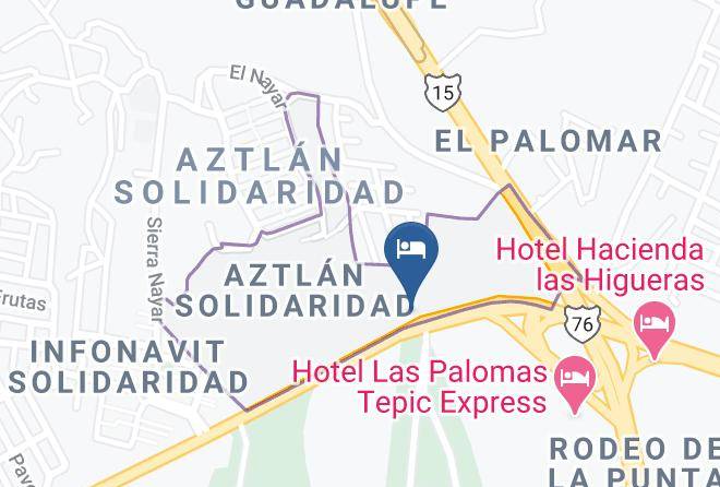 Tepic - Motel Aries Maps