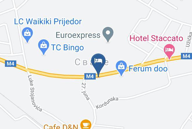 Banja Luka - Motel Atlantis Maps