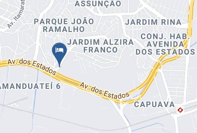 Santo Andre - Motel Atualitta Maps