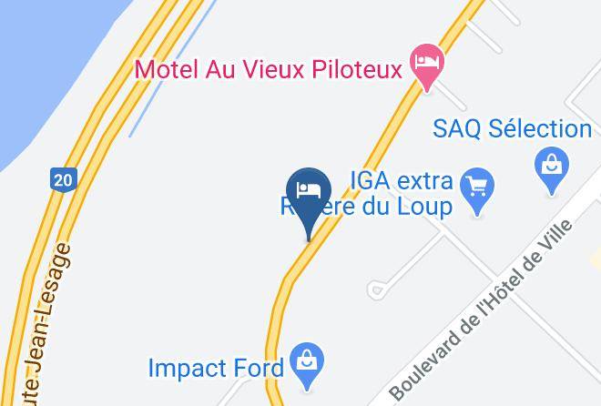 Riviere Du Loup Regional County Municipality - Motel Au Fleuve D'argent Maps