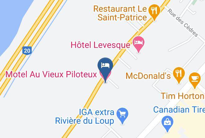 Riviere Du Loup Regional County Municipality - Motel Au Vieux Piloteux Maps