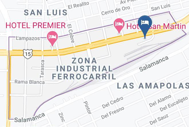 Hermosillo - Motel Autoparador Maps