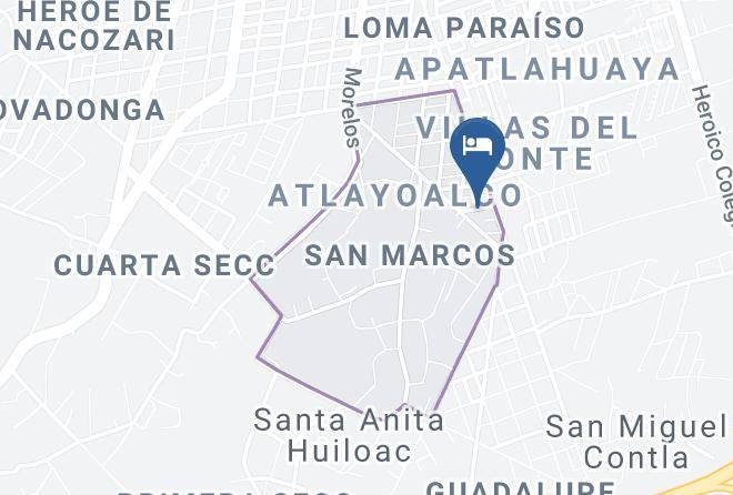 Apizaco Municipality - Motel Azul Maps