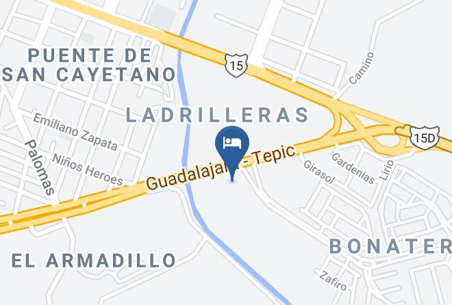 Tepic - Motel Azul Maps