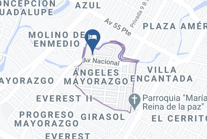 Motel Beato Carlo Mapa - Puebla - Puebla Los Angeles Mayorazgo