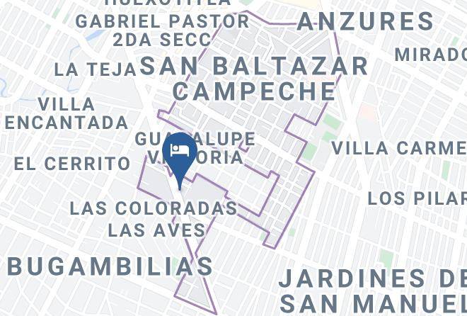 Puebla San Baltazar Campeche - Motel Bermudas Maps
