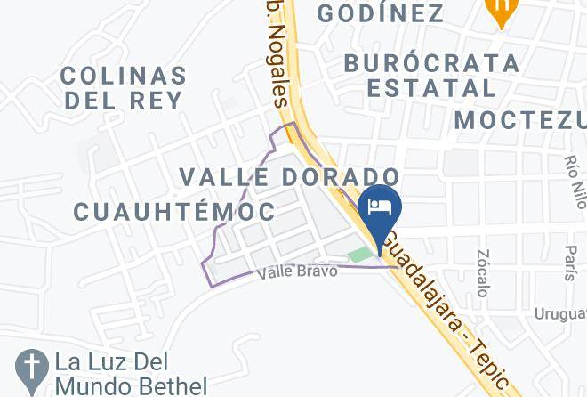 Tepic - Motel Cabana Real Maps